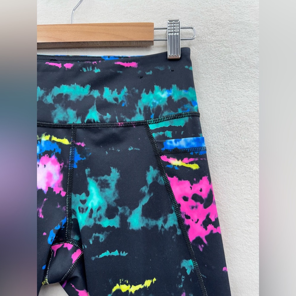 Fila Sport Women’s Small Running Leggings Bright Tie Dye Performance Athlete - Picture 3 of 8